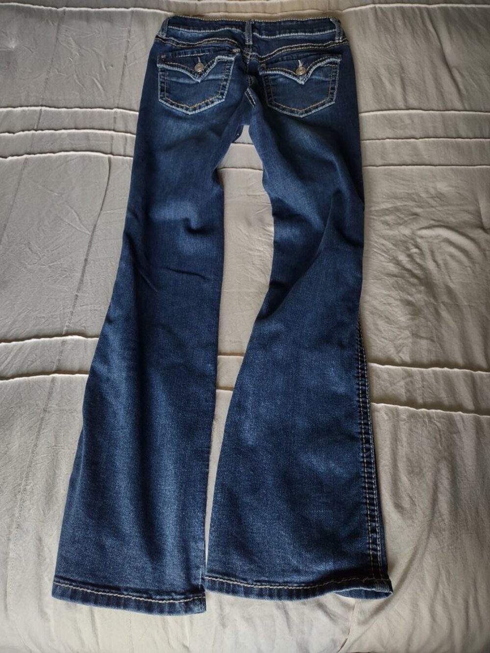 Project Indigo Junior’s Flare Jeans Size 7 - Picture 7 of 15